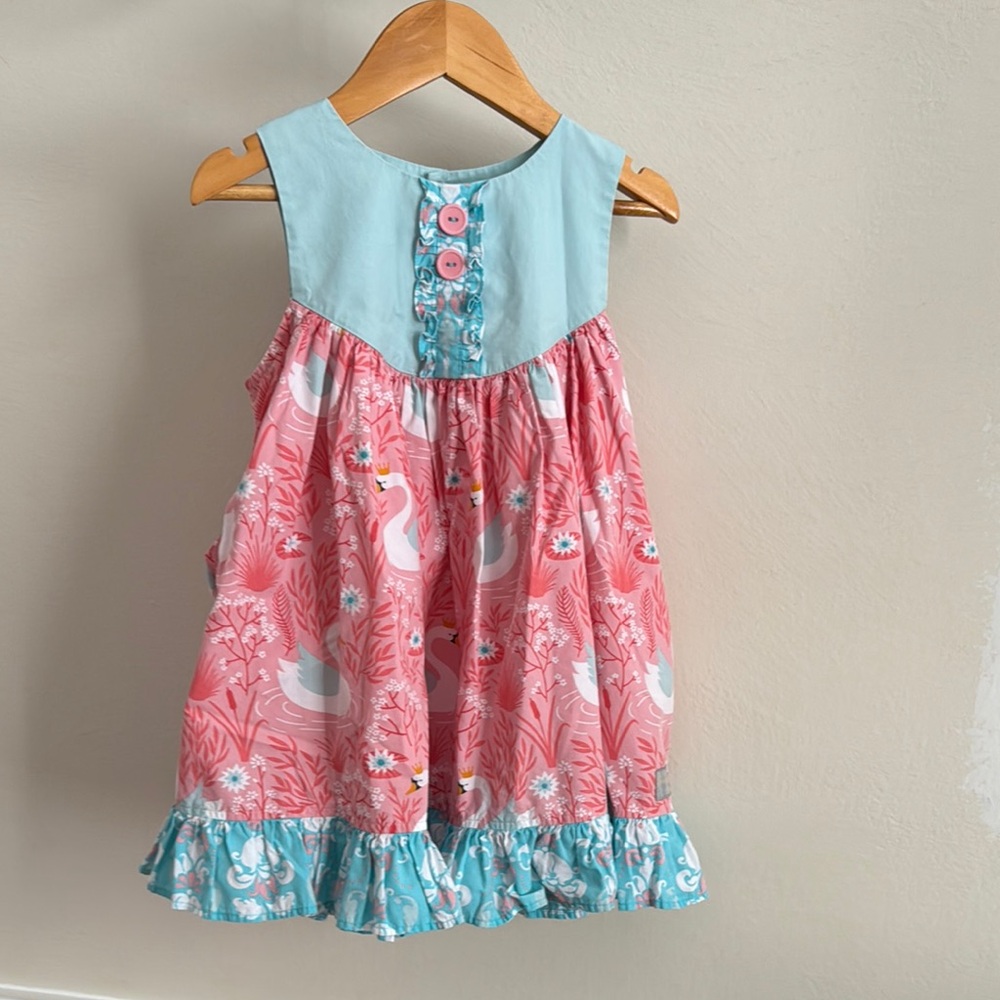 Eleanor Rose Charming Swan Twirl Dress